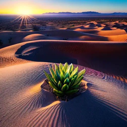 Plants Thriving in the Desert Terrain